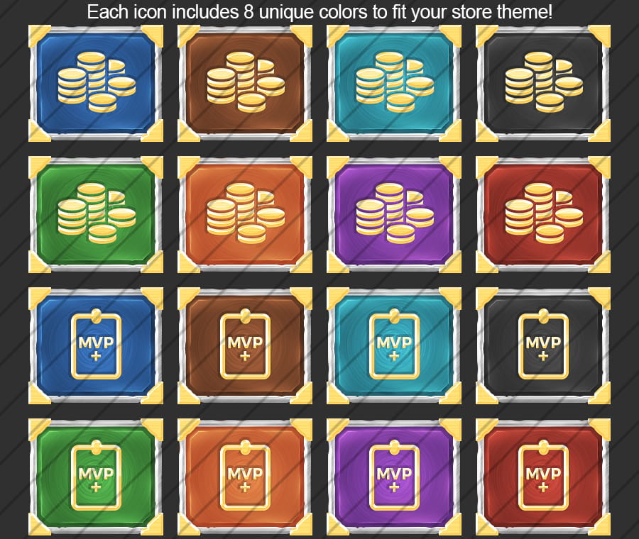 Crafted - Buycraft Icons Pack — weiteres alternatives Design