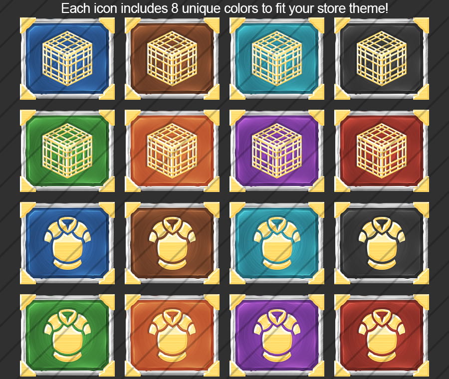 Crafted - Buycraft Icons Pack — erweitertes alternatives Design