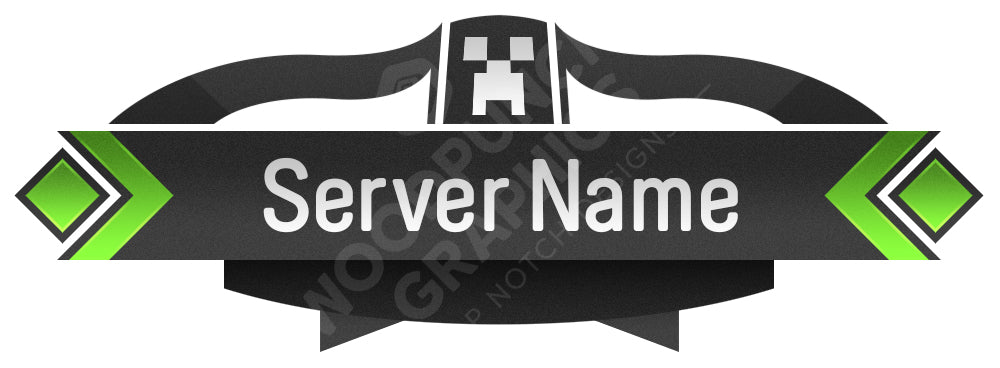Creeper Minecraft Server Logo 2