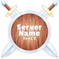 Crossed Swords Minecraft Server Logo 2