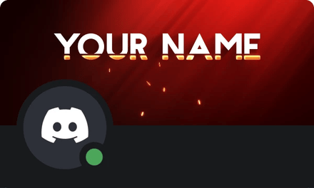 Fuego Discord Profile Banner — red colorway, primary gallery design