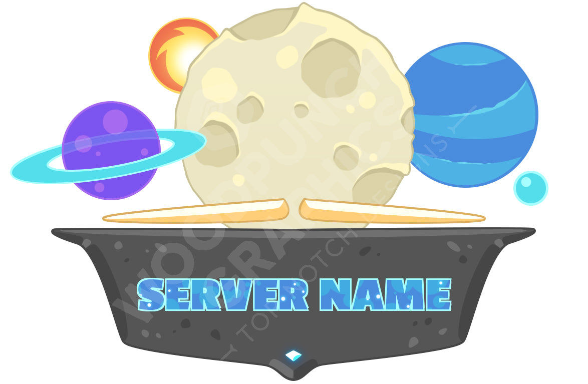 Space Minecraft Server Logo 2