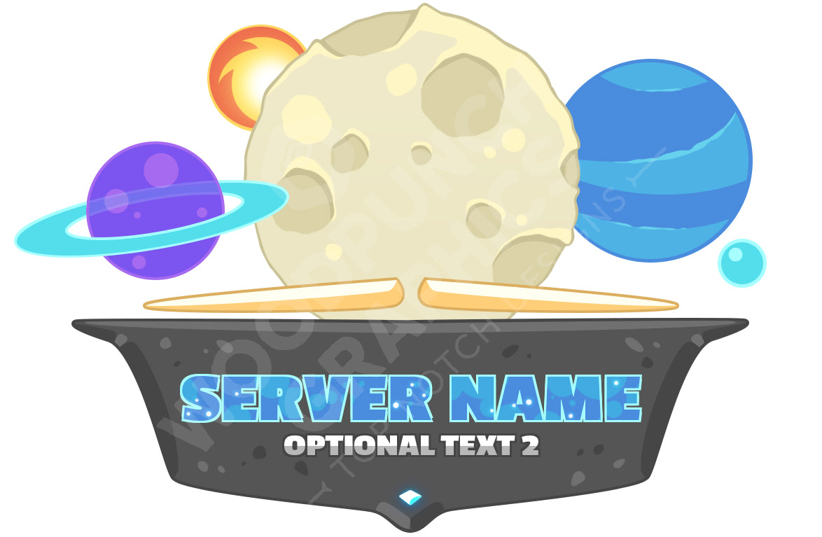 Space Minecraft Server Logo