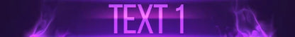 Animated Inferno - Minecraft Server Banner — purple colorway