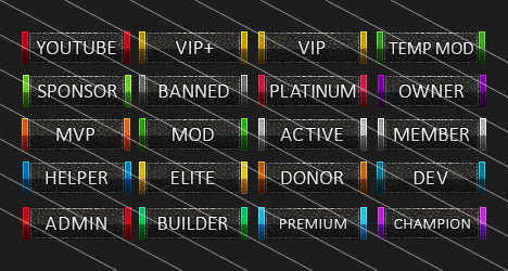 Leather - Forum Rank Tags Pack