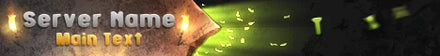 Animated Medieval Minecraft Server Banner
