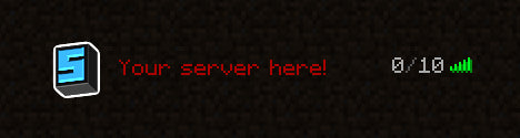 3D Minecraft Server Icon Blue