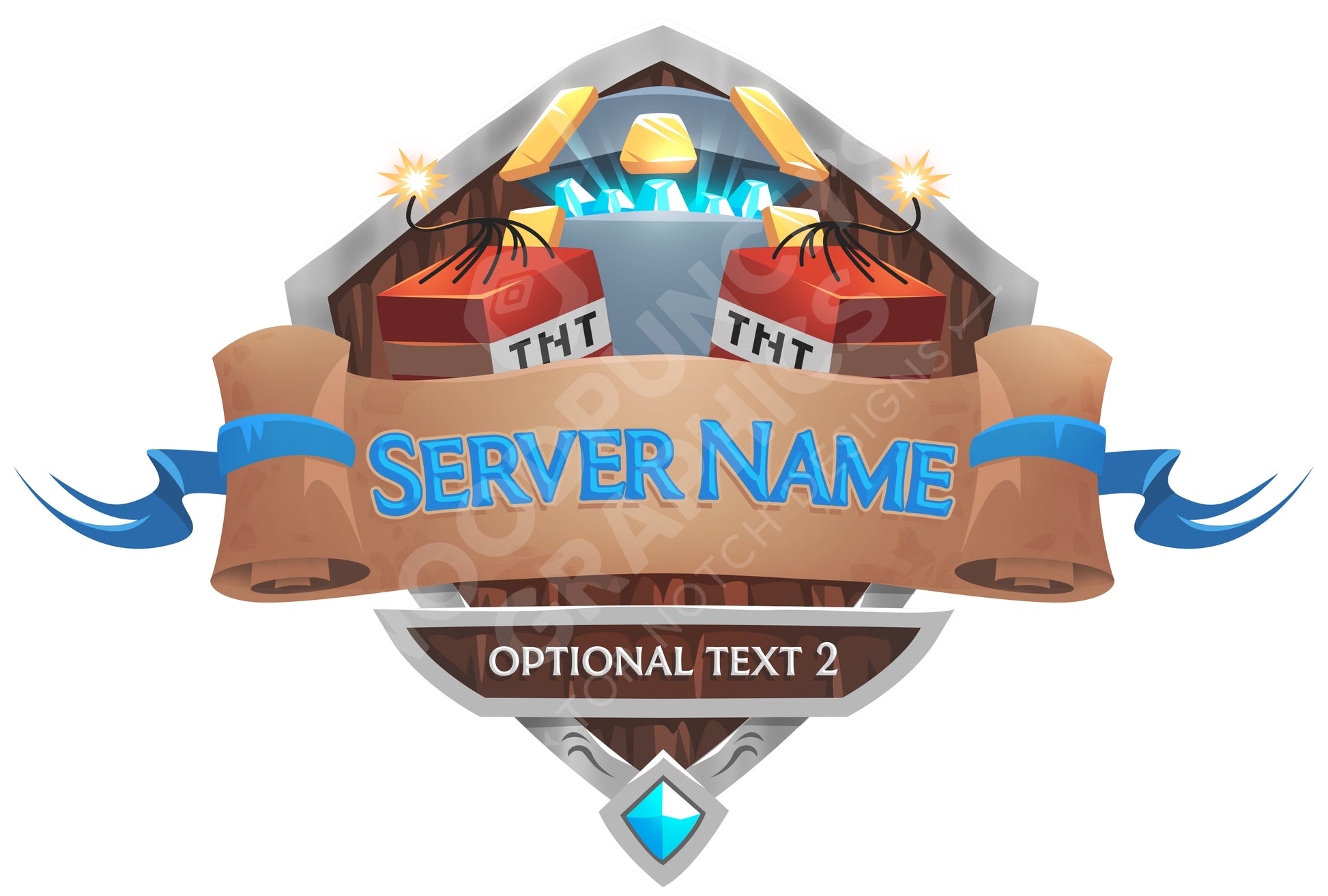 TNT Raiders - Minecraft Server Logo
