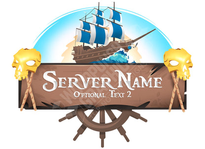 Pirate Ship - Minecraft Server Logo