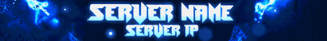 3D Minecraft Server Banner