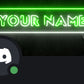 Neon Discord Profile Banner Green