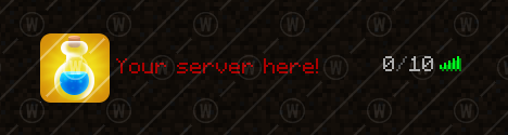 Potion Blue - Minecraft 64x64 Server Icon