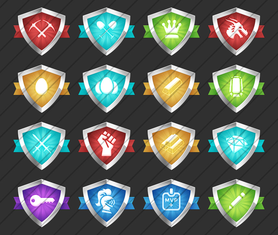 Shields - Paquete de iconos Buycraft — versión Buycraft, diseño alternativo de la galería