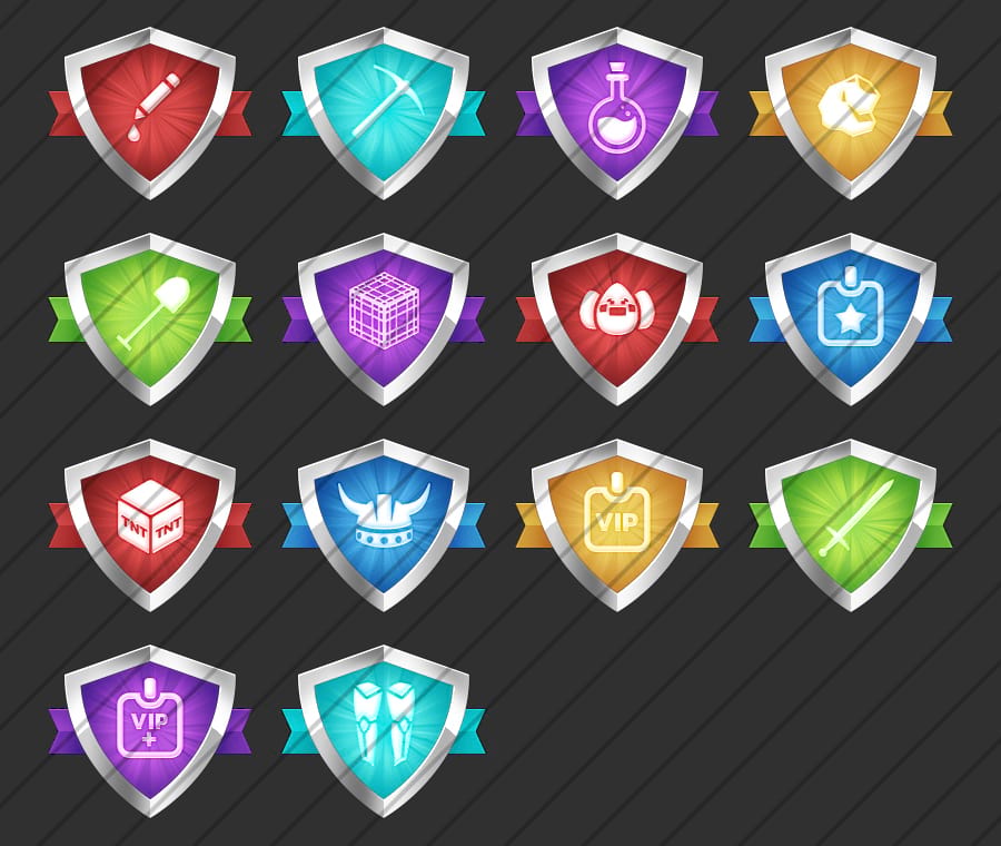 Shields - Paquete de iconos Buycraft — versión Buycraft, diseño alternativo adicional
