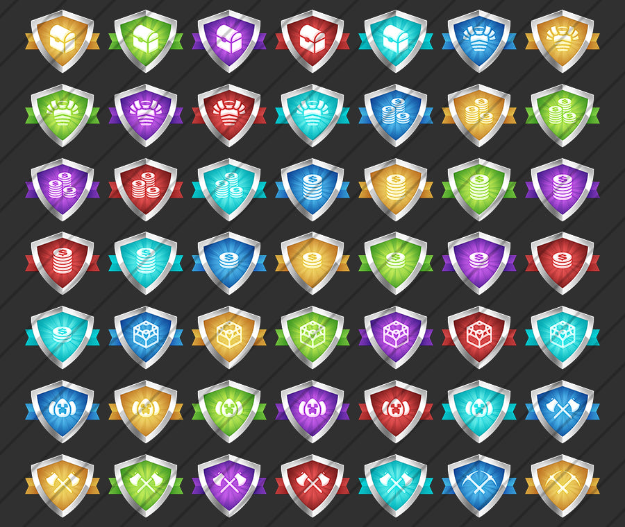 Shields - Paquete de iconos Buycraft — versión Buycraft, diseño alternativo extendido