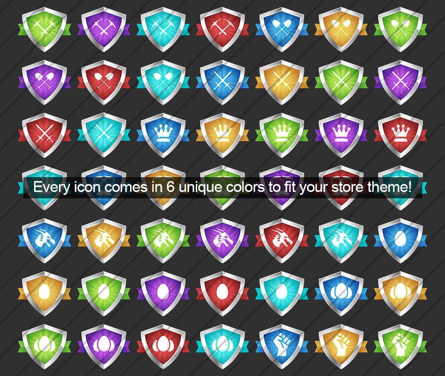 Shields - Paquete de iconos Buycraft — versión Buycraft, diseño alternativo suplementario