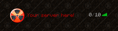 Toxic – Minecraft 64x64 Server-Icon – rote Farbgebung