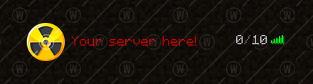 Toxic - Minecraft 64x64 Server Icon — yellow colorway