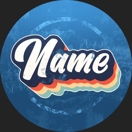 Vintage Discord Profile Picture — blue colorway, nitro version
