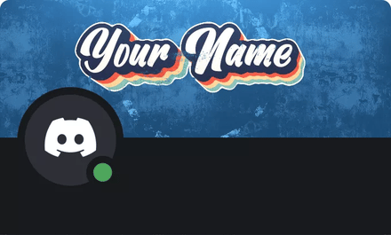 Vintage Discord Profile Banner — blue colorway, primary gallery design
