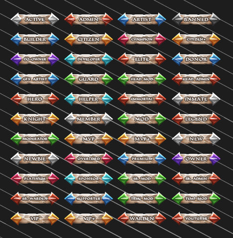 Rank Images for XenForo – Woodpunch's Graphics Shop