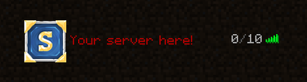 Crafted - Minecraft 64x64 Server Icon — blue colorway
