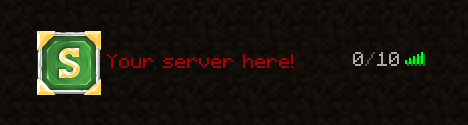 Crafted - Icono de servidor de Minecraft 64x64 — combinación de colores verde