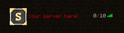 Crafted - Icono de servidor de Minecraft 64x64 — combinación de colores gris, oscuro y gris