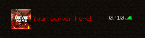 Lava World - Minecraft 64x64 Server Icon
