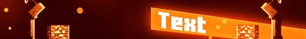 Neon Minecraft server banner preview