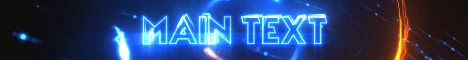 Banner 3D Particle Storm para servidor de Minecraft