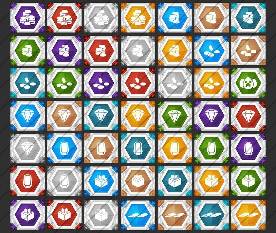 Elegante - Paquete de iconos Buycraft — diseño alternativo adicional