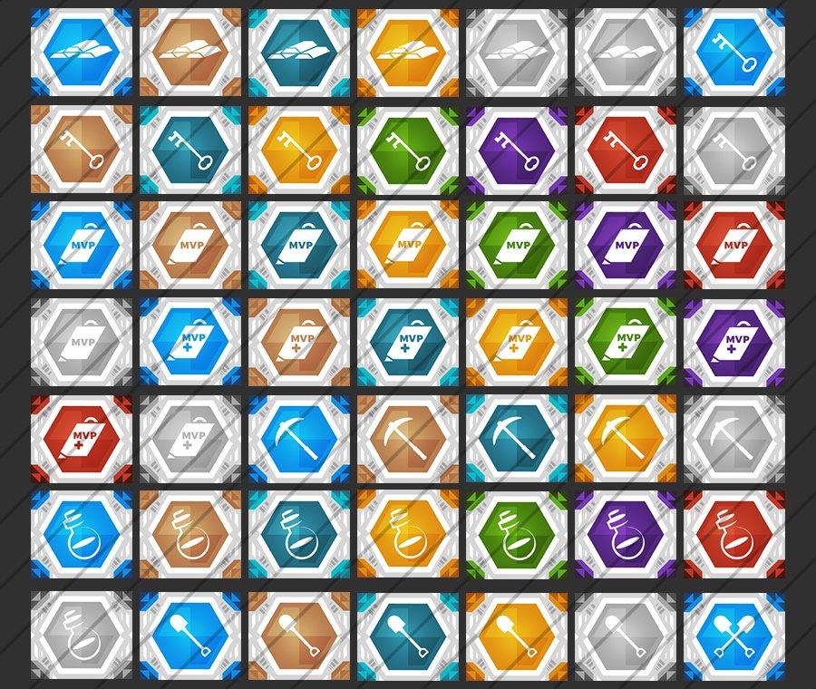 Elegante - Paquete de iconos Buycraft — diseño alternativo extendido