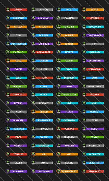 Sleek Skyblock Minecraft forum rank banners